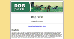 Desktop Screenshot of dog-parks.net