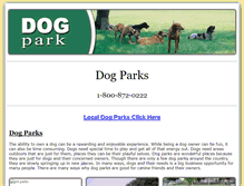 Tablet Screenshot of dog-parks.net